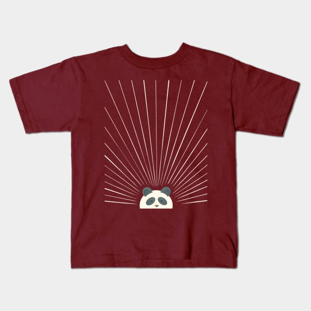 Good Morning Sun - Panda Kids T-Shirt by Chewbarber